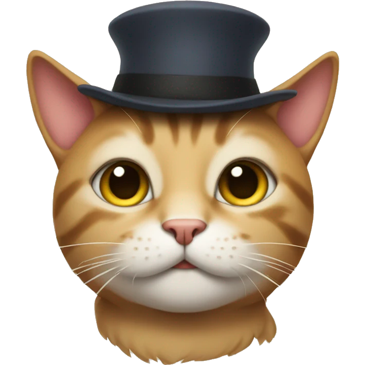 cat wearing a hat emoji