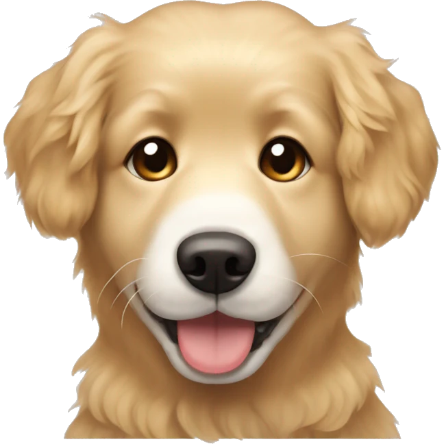 Golden retriever mixed with maltipoo and husky  emoji