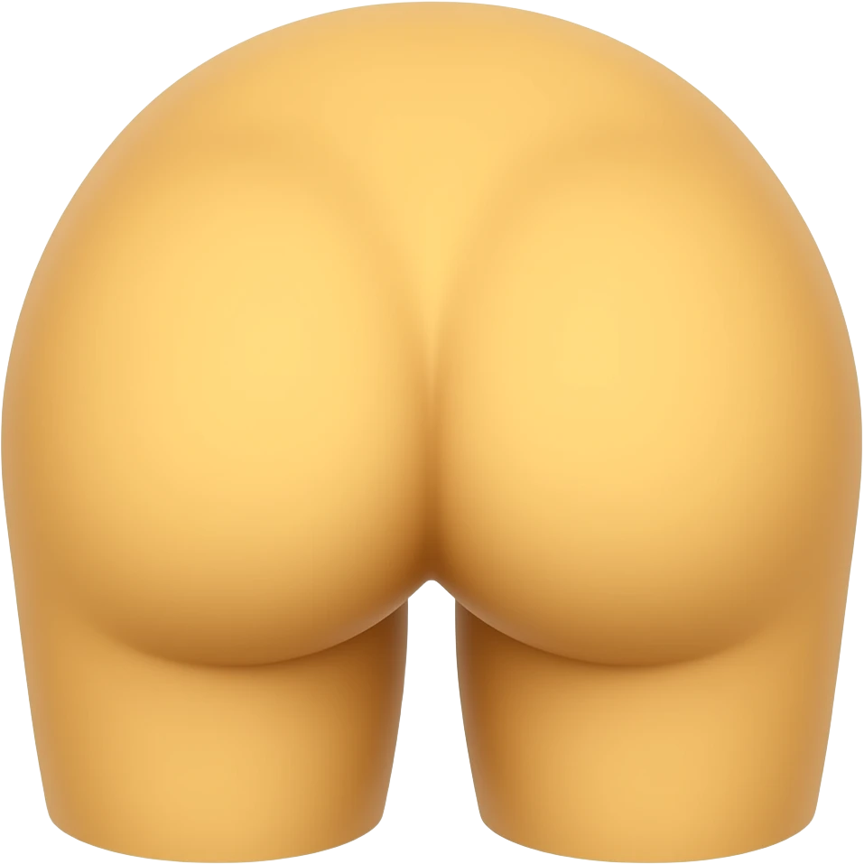 Dude yellow emoji with butt in air emoji