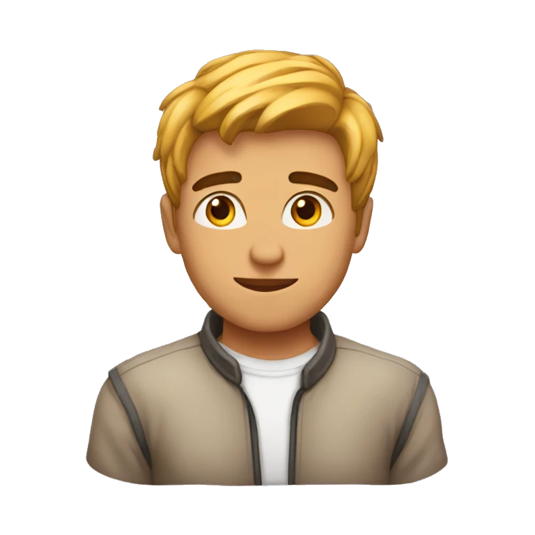 Hombre joven enamorado  emoji