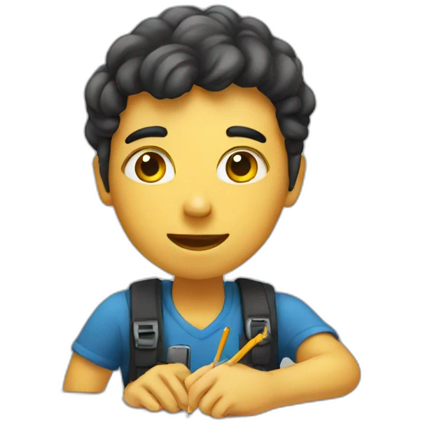 a student taking notes emoji