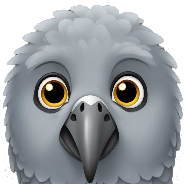African grey parrot emoji