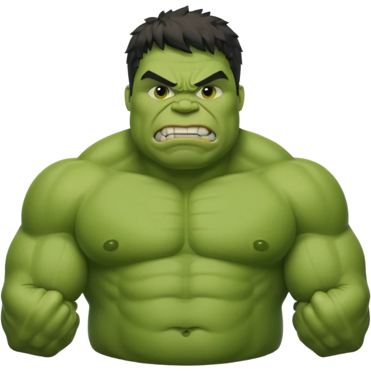 Fat funny Hulk emoji