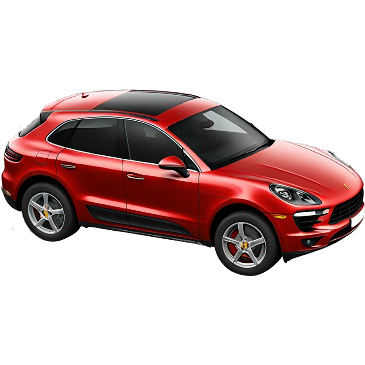 Porsche macan red emoji