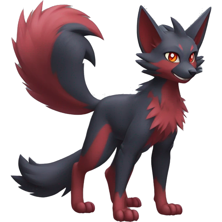 Litten-Zoroark-Mightyena-Zorua full body emoji