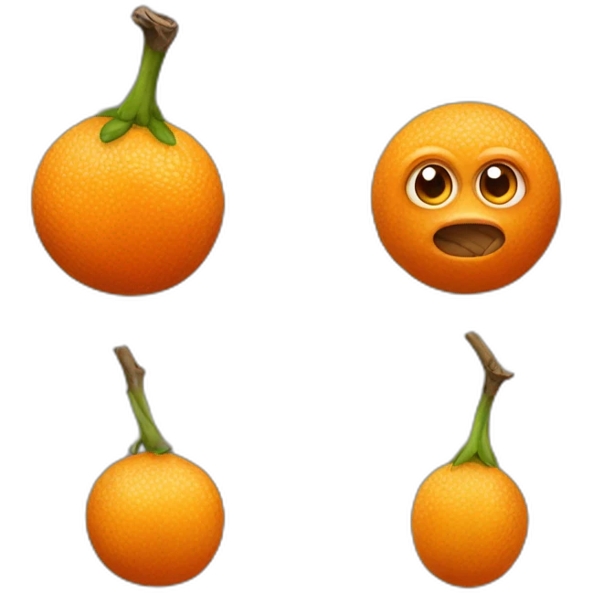 Orange outan emoji