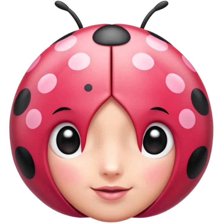 pink cute ladybug emoji