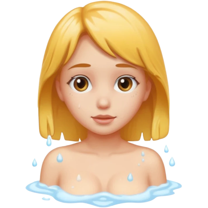 one girl soapy boob emoji