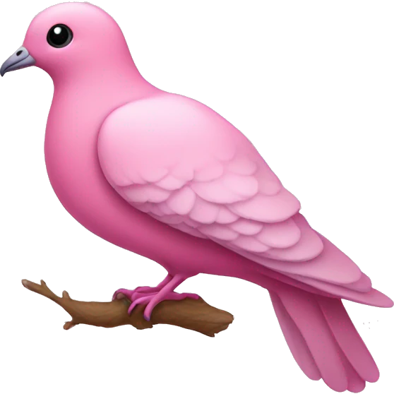 pink dove emoji
