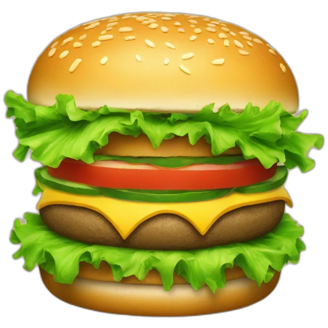 Burger green emoji