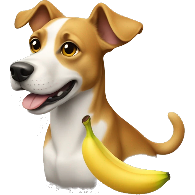 dog with a banana gar emoji