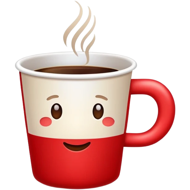 An emoji-like icon that describes the message of no caffeine emoji