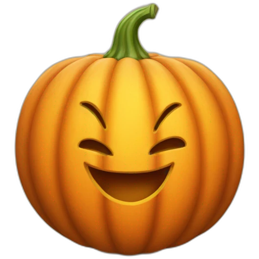 happy pumpkin emoji