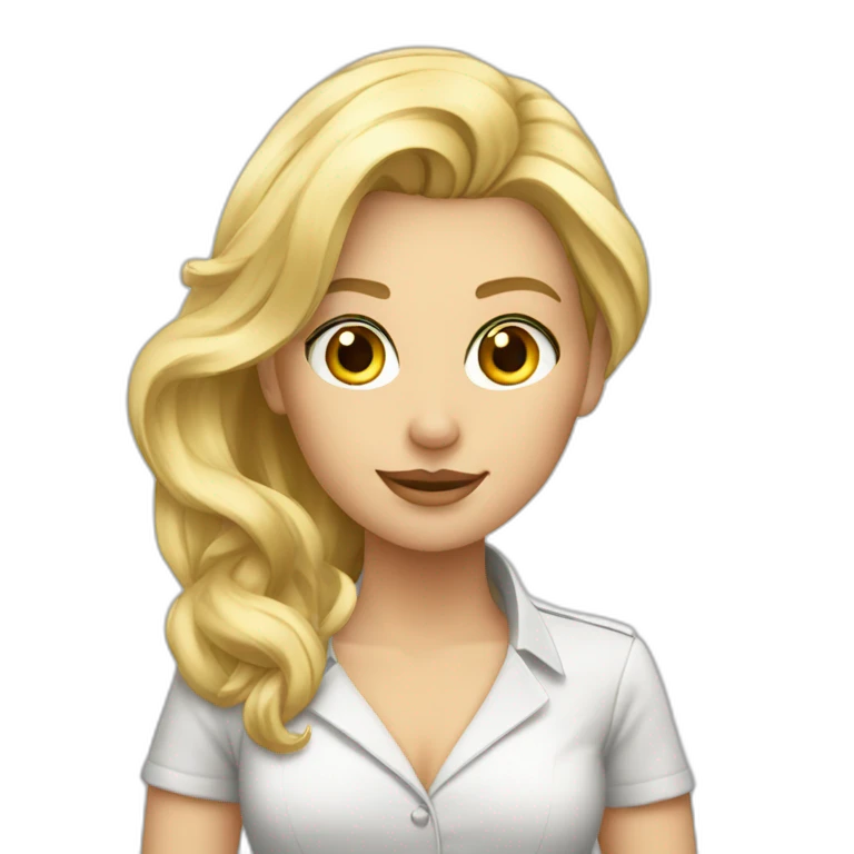 Blonde corp superbe emoji