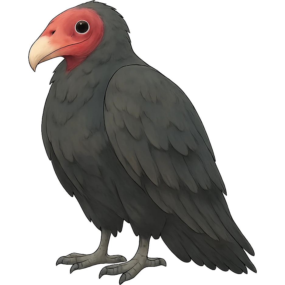 ghibli style turkey vulture emoji