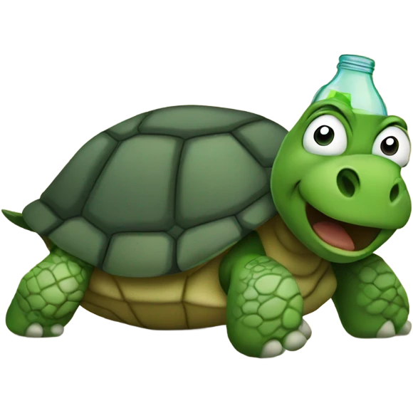 Drunk turtle emoji