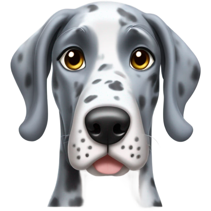 Blue Merle Great Dane  emoji