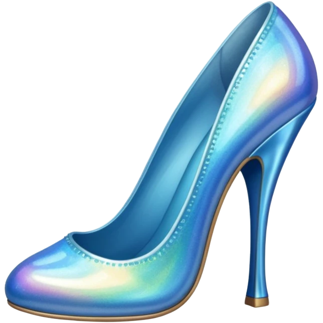 blue fairy high-heeled shoe emoji