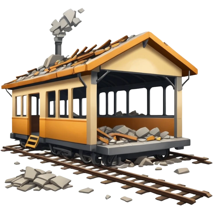разрушеный вокзал от бомбы emoji