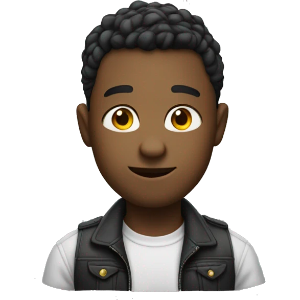 Boi with hand out smirking  emoji