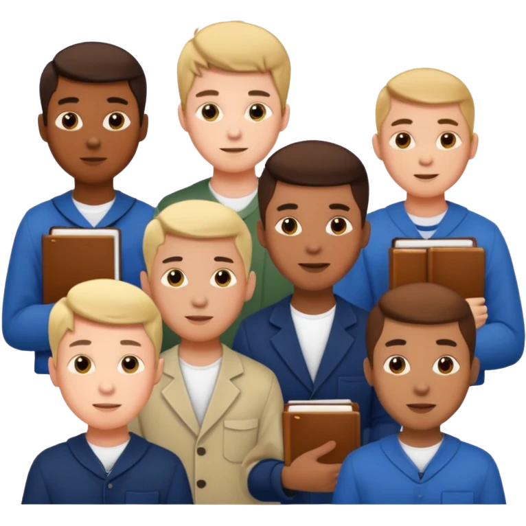 student(men) who is studying English  emoji