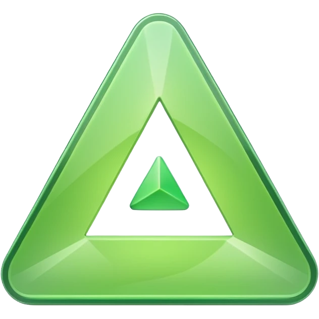 Light green triangle play button  emoji