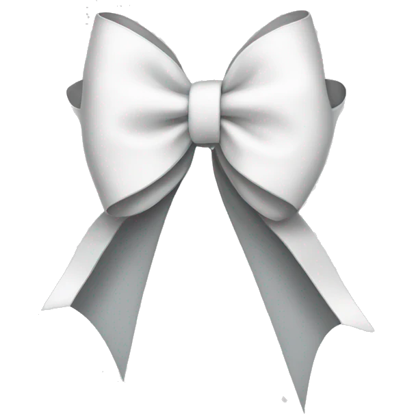 White bow emoji