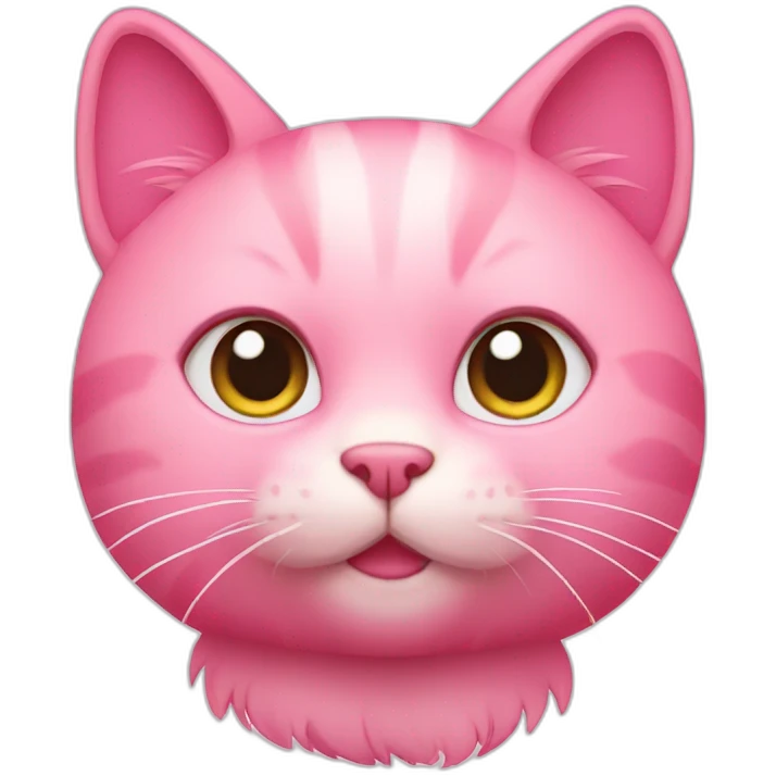 Pink cat emoji
