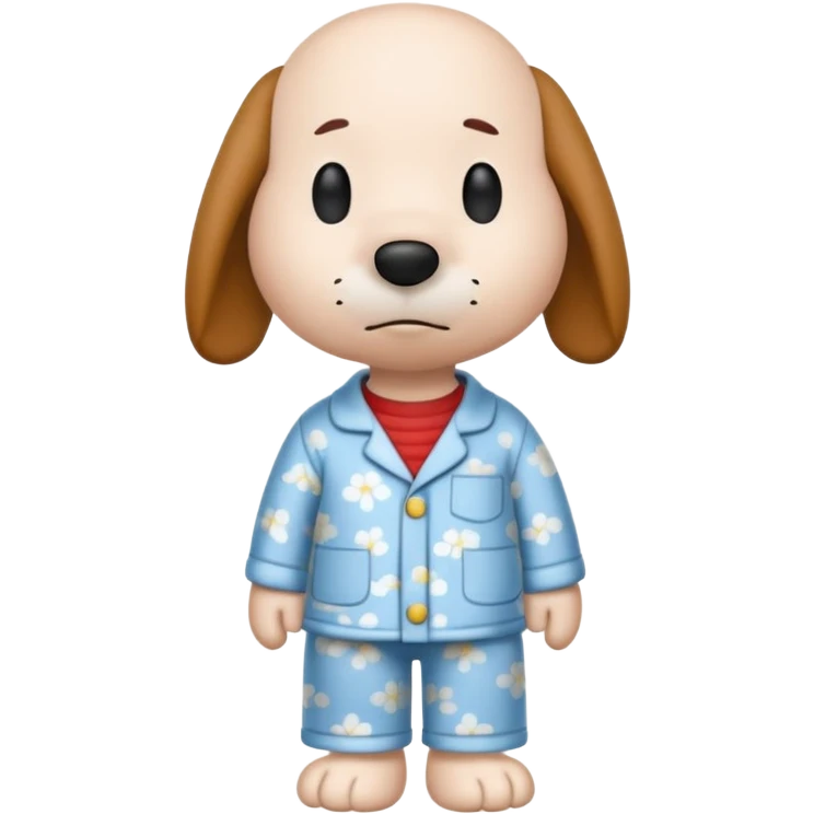 Snoopy in pajamas  emoji