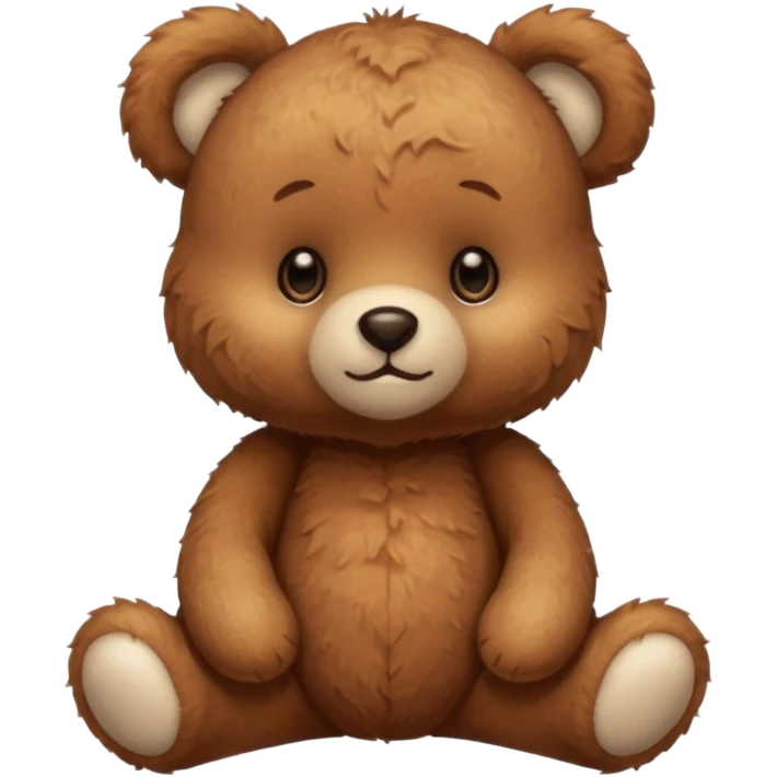 cute brown teddy bear aesthetic emoji