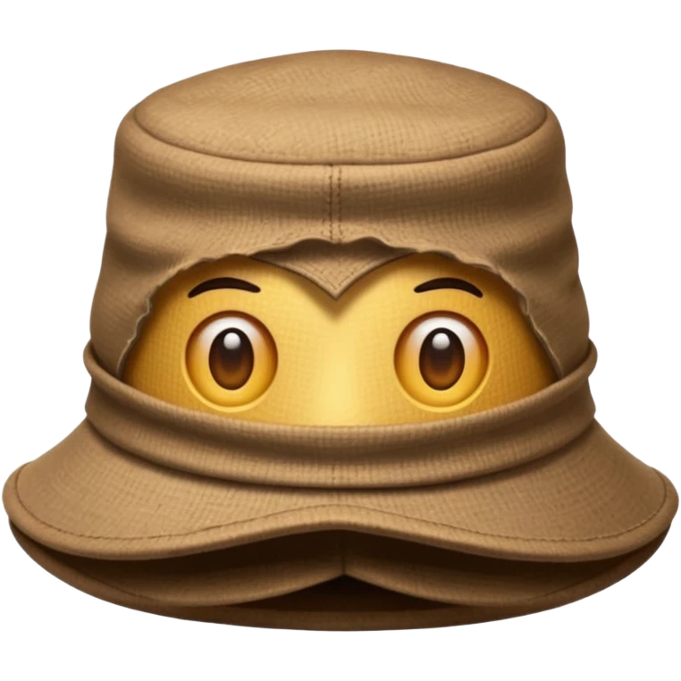cloth hat, not knitted. Negative: character. emoji