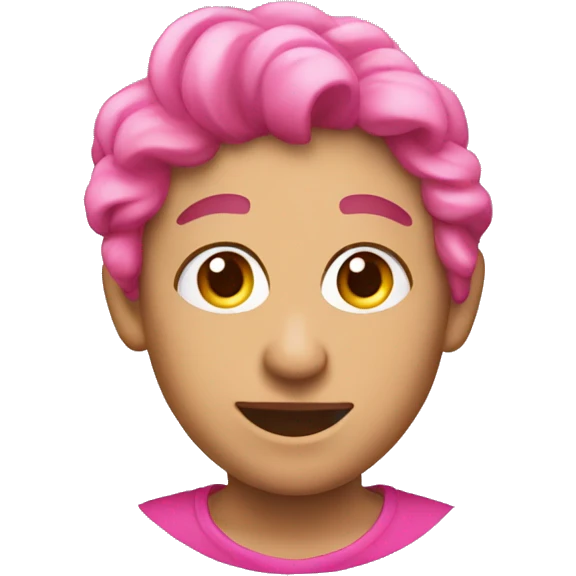 Crea un moño rosado  emoji