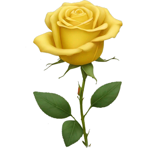 yellow rose emoji