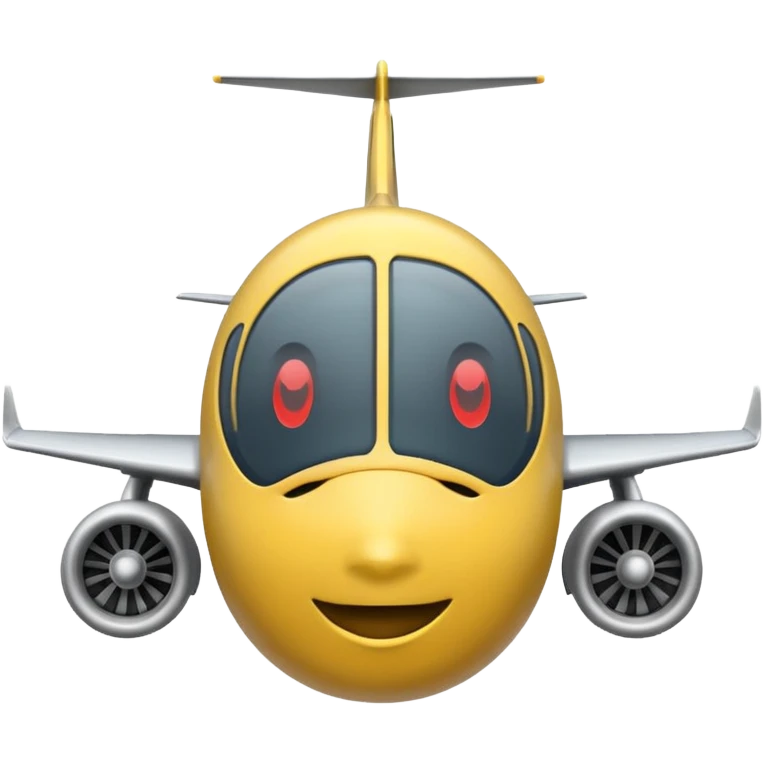 plane take off face on right emoji