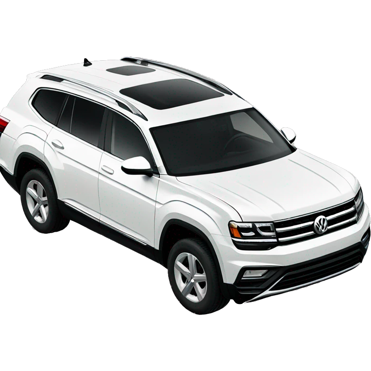White Volkswagen Atlas emoji