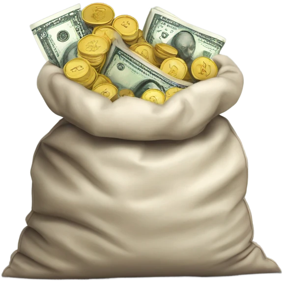 a bag of money emoji