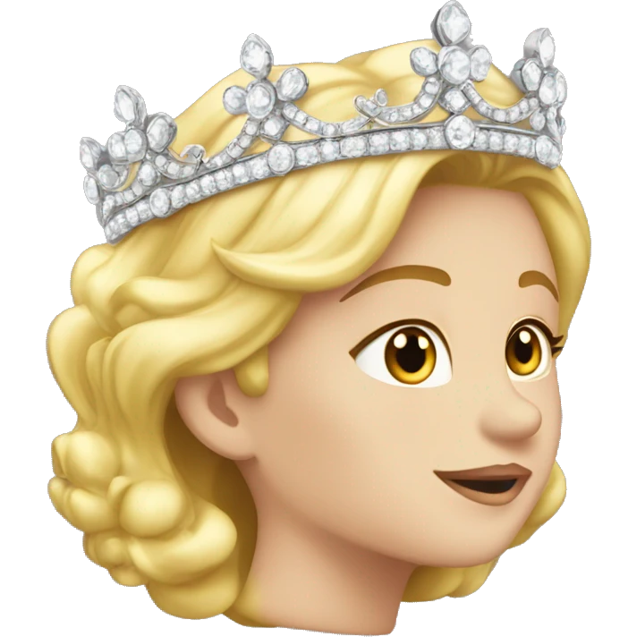 dainty jeweled british diamond tiara no person emoji