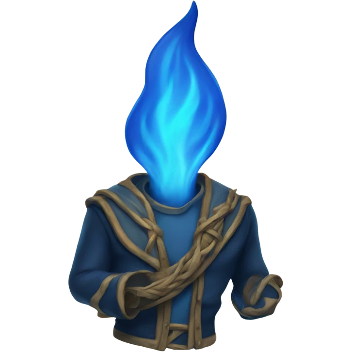 blue flame emoji