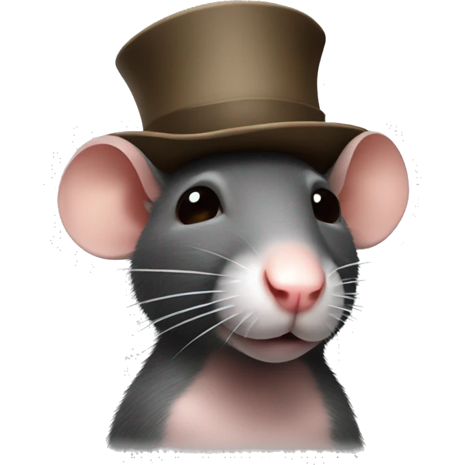 rat ith a hat emoji