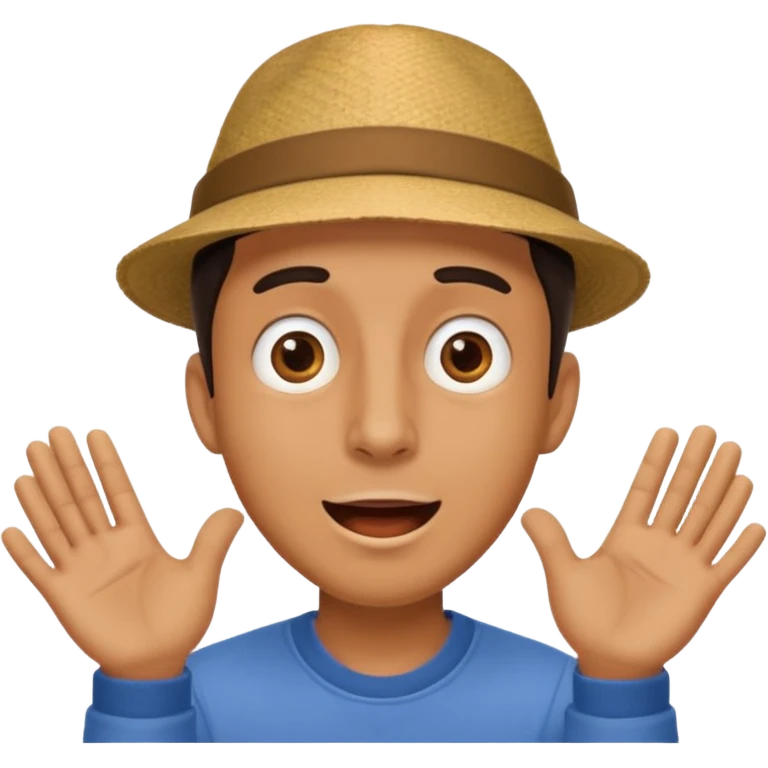 удивленный счастливый мужчина emoji