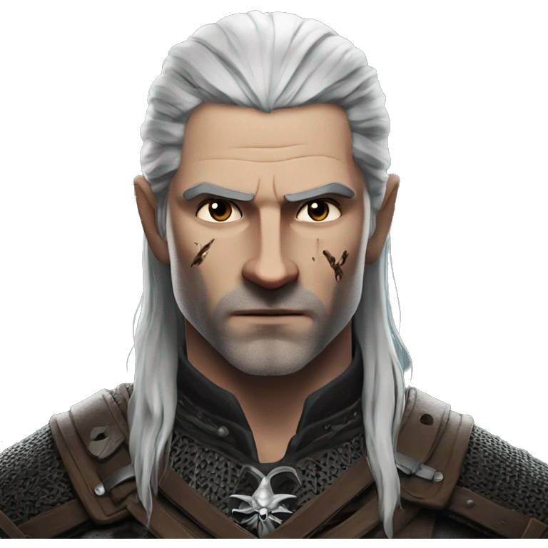 the witcher with a scar on his face emoji