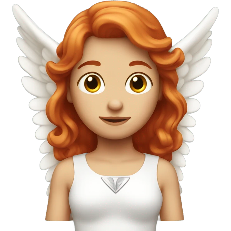 Red headed angel  emoji