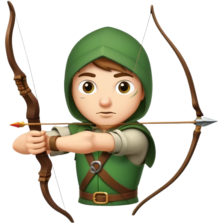 robin hood shooting arrow emoji