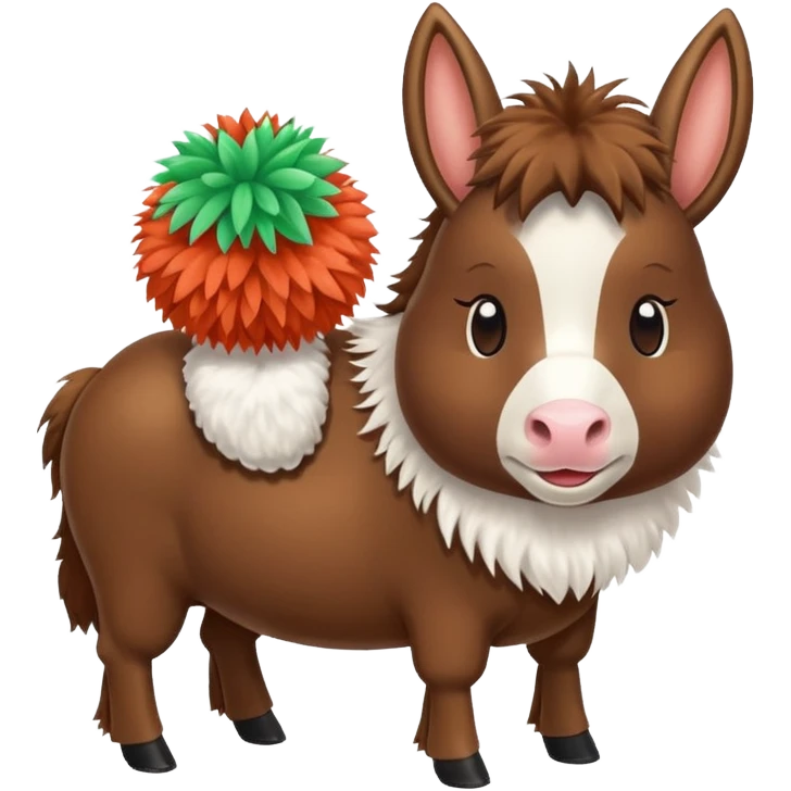 mules with a pom-pom emoji