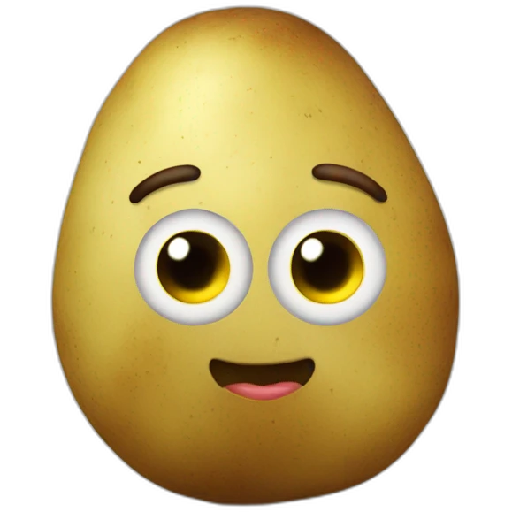 potato with human eyes emoji