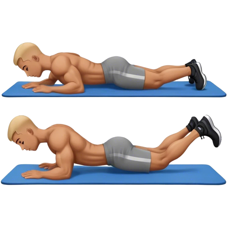 lying down man weighted glute bridges emoji