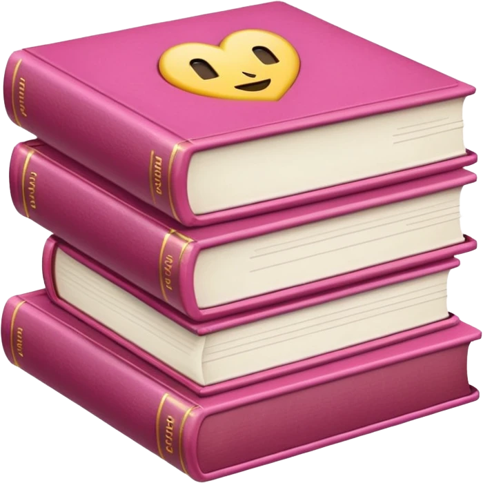 libros rosas emoji