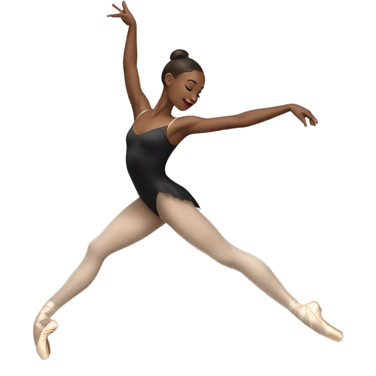 Ballet dancer in thigh highs emoji