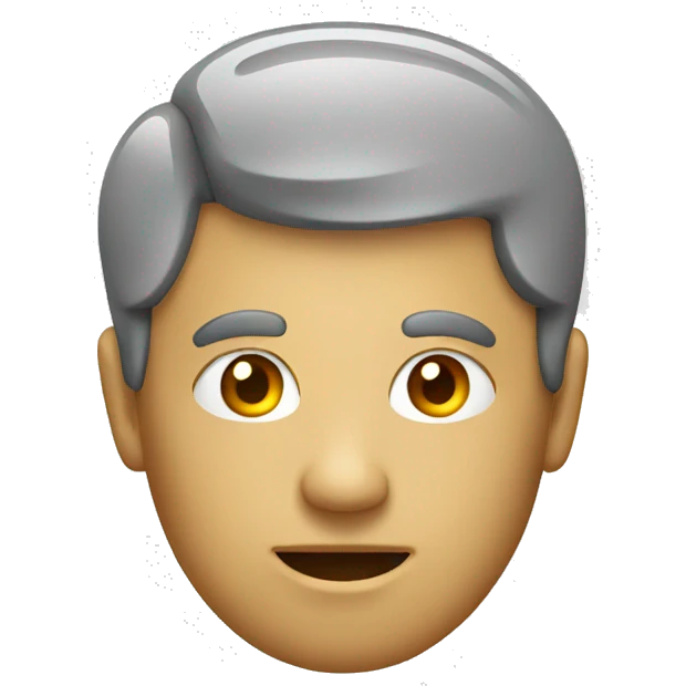 head with a knob on the top emoji