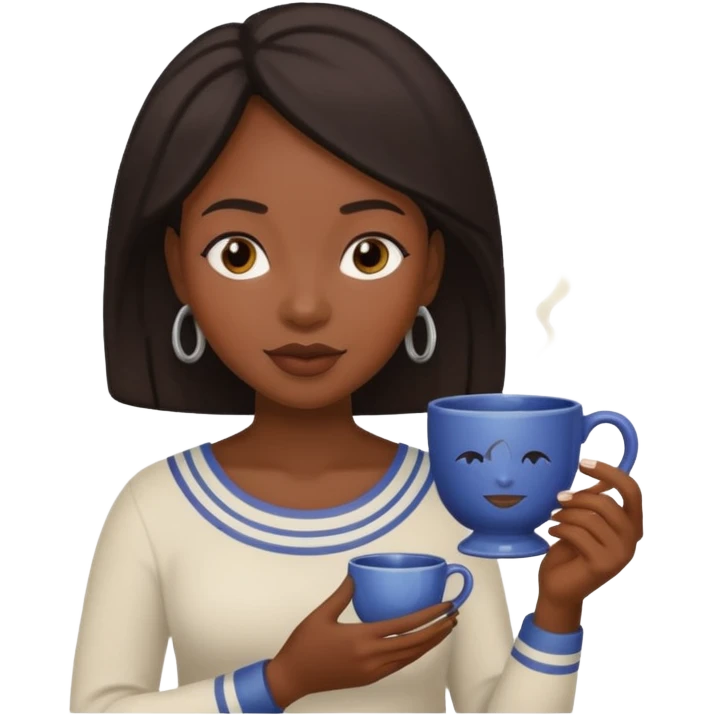 black womanPeople Holding Cup emoji